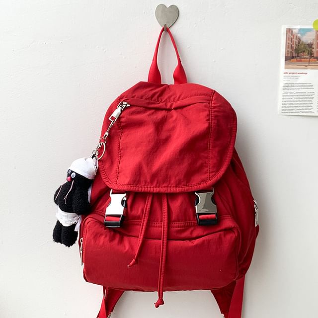 Buckled Backpack Multi-Pocket