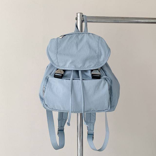 Buckled Backpack Multi-Pocket