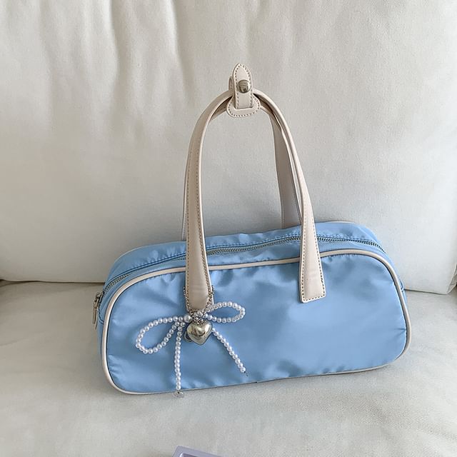 Contrast Plain Bag Tote Trim