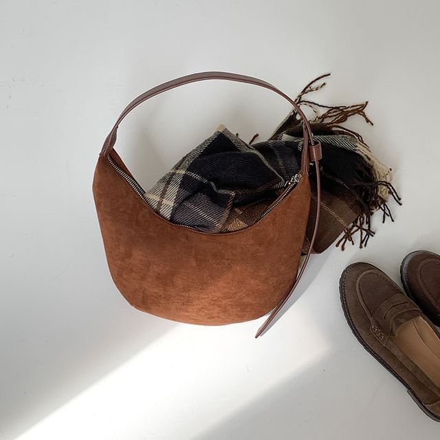 Suede Shoulder Bag Faux