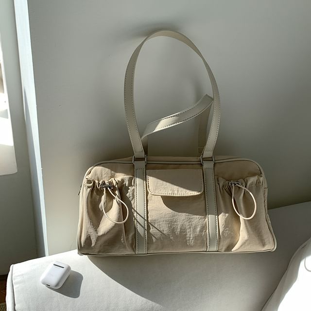 Multi-Pocket Tote Drawstring Bag