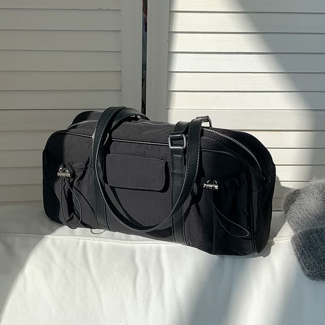 Multi-Pocket Tote Drawstring Bag