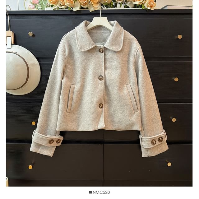 Collared Woolen Jacket