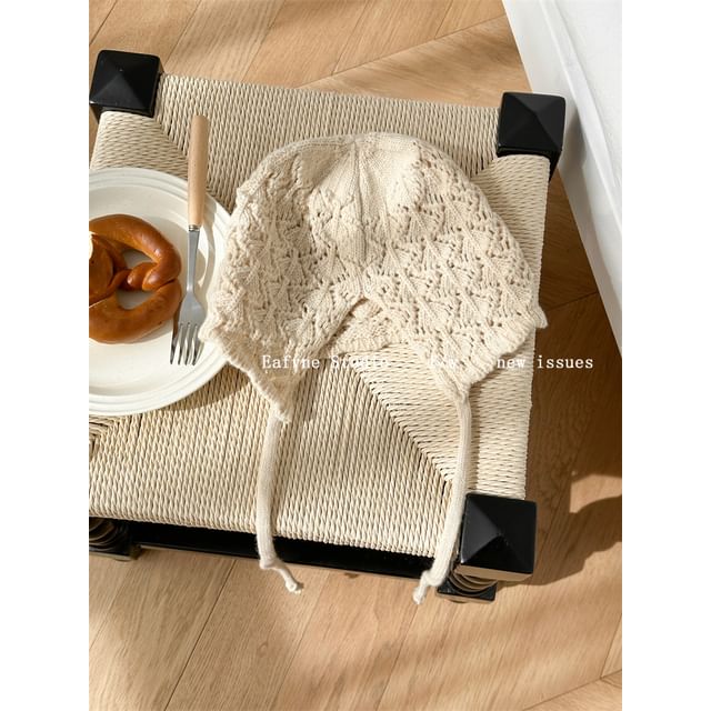 Crochet Plain Knit Beanie