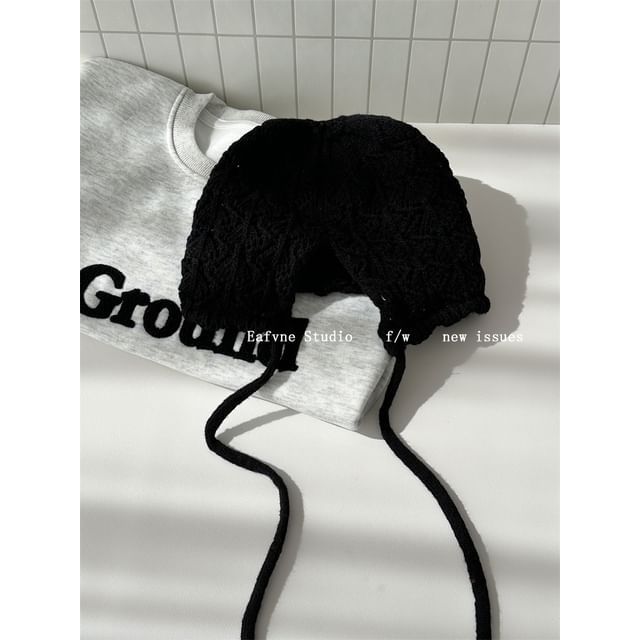 Crochet Plain Knit Beanie