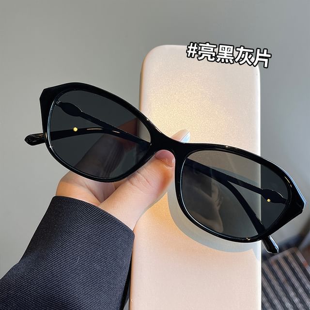 Frame Oval Sunglasses Glitter