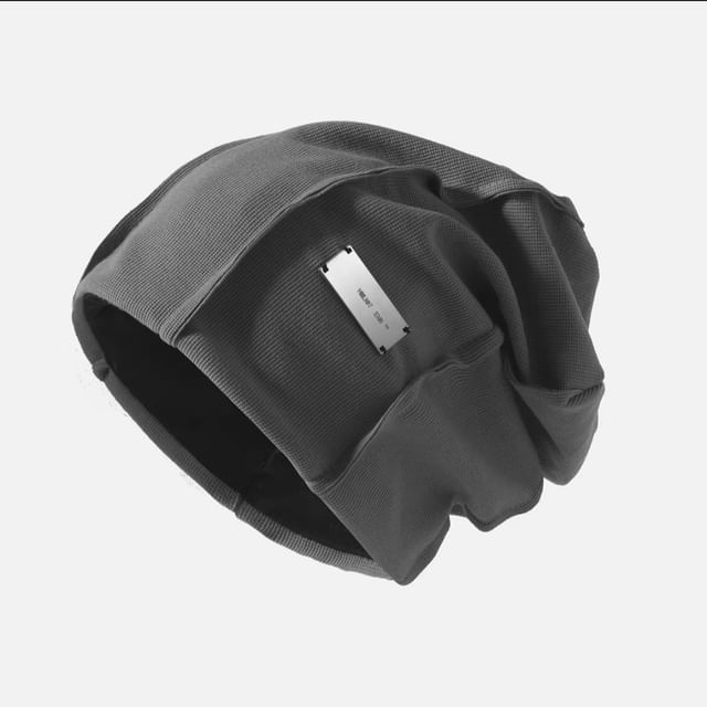 Ribbed / Beanie Panel Knit Plain