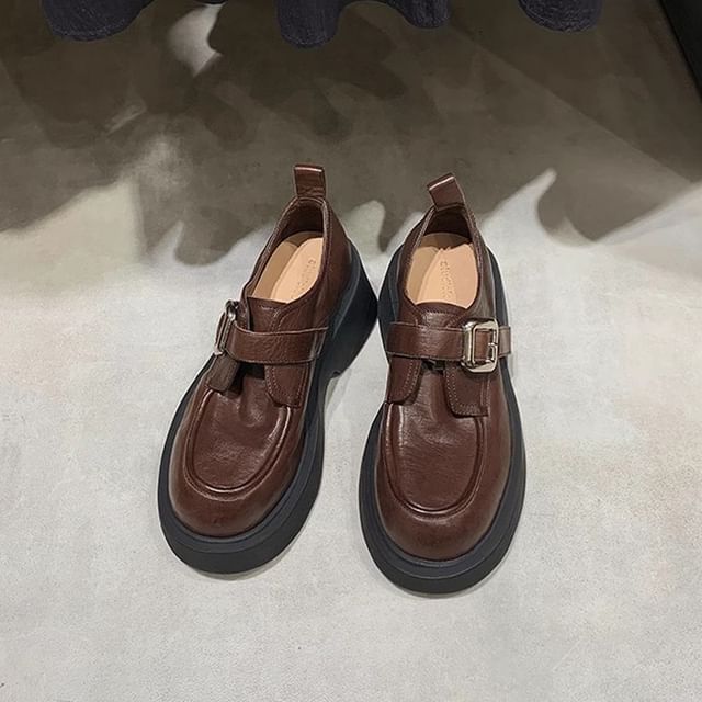 Shoes Platform Buckled