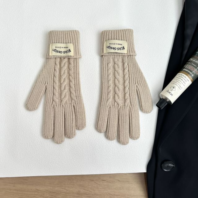 Balaclava Gloves / Set Knit Plain