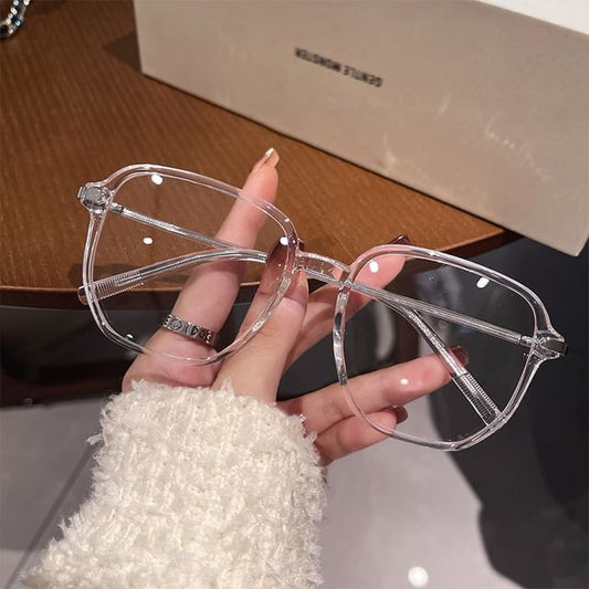 Square Blocking Light Blue Glasses