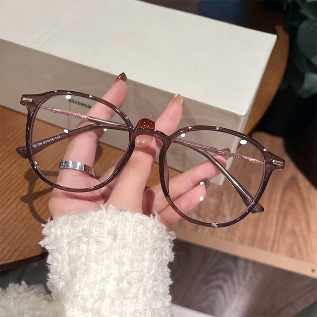 Light Blue Blocking Retro Glasses