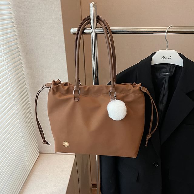 Logo Accent Bag Drawstring Tote