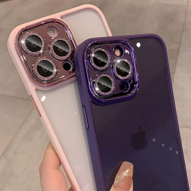 Lens Phone Protection Glitter Case