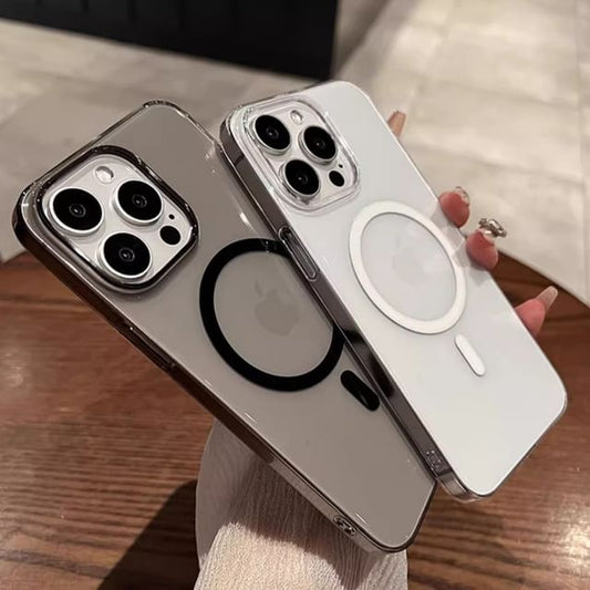 Case with MagSafe) Magnetic Phone (Compatible Transparent