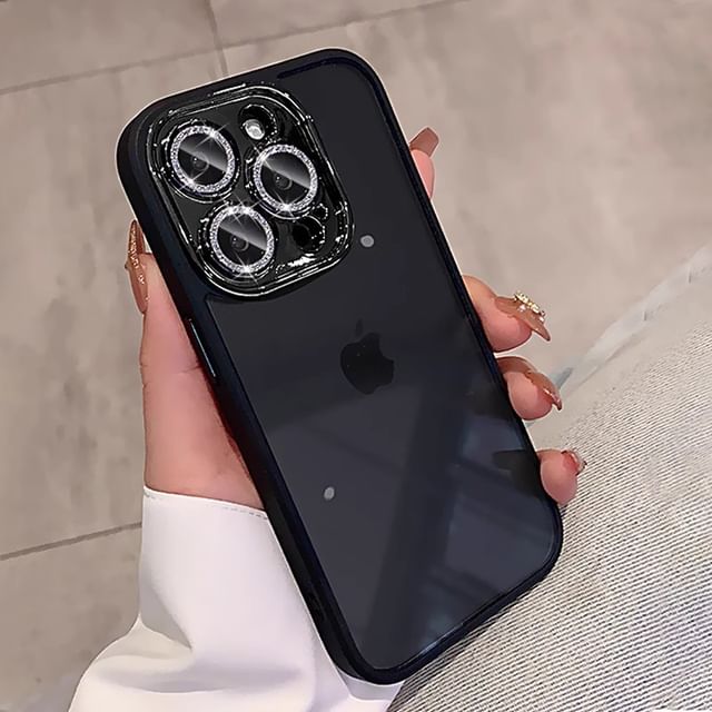 Phone Protection Glitter Lens Case