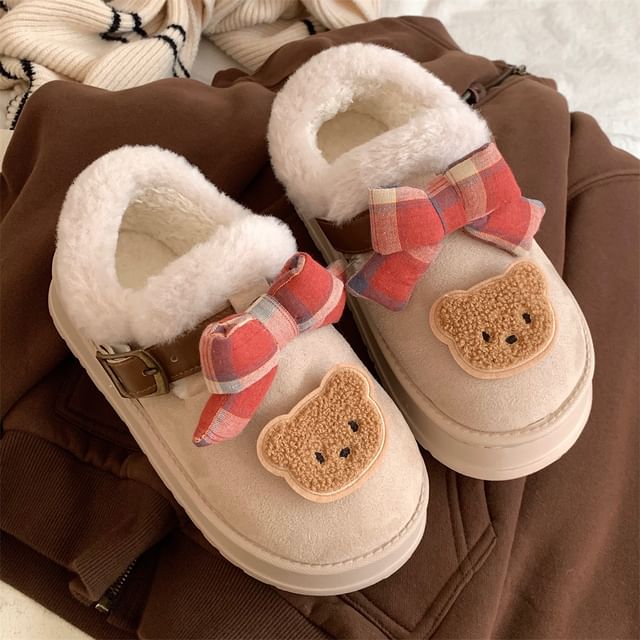 Fluffy Ankle Snow Boots