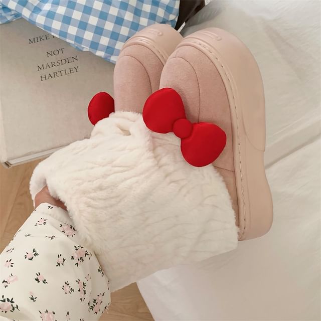 Two Tone Short Snow Boots