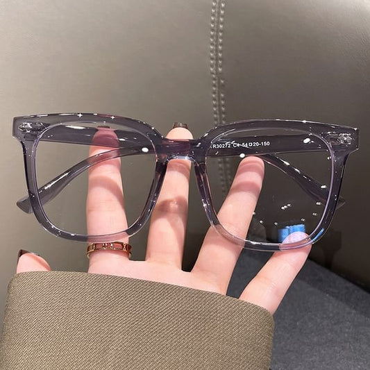 Light Blocking Square Blue Glasses