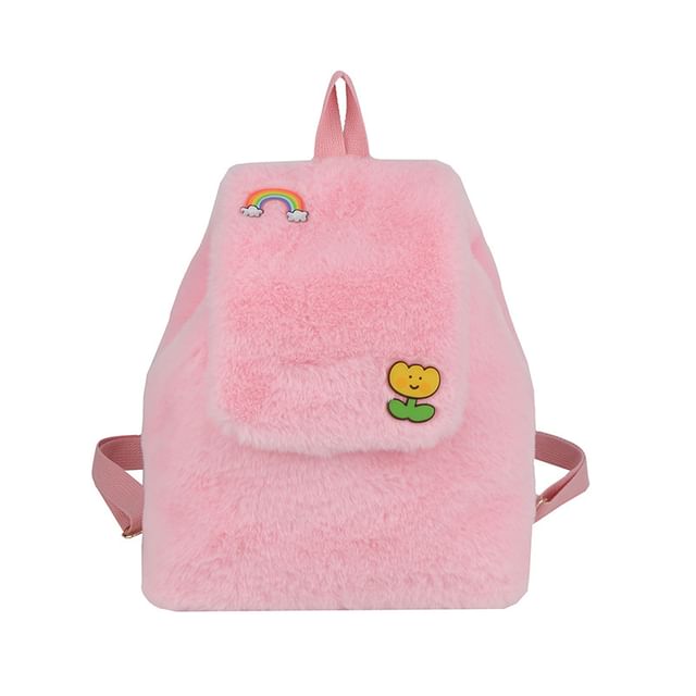 Fluffy Flap Backpack
