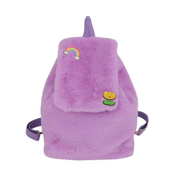 Fluffy Flap Backpack