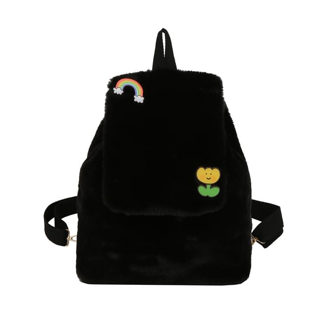 Fluffy Flap Backpack