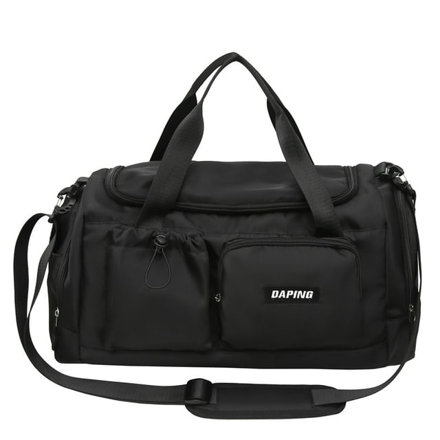 Applique Multi-Pocket Duffel Bag