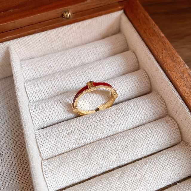 Geometry Open / Rhinestone Ring