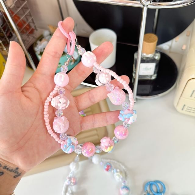 Bead Strap Layered Phone