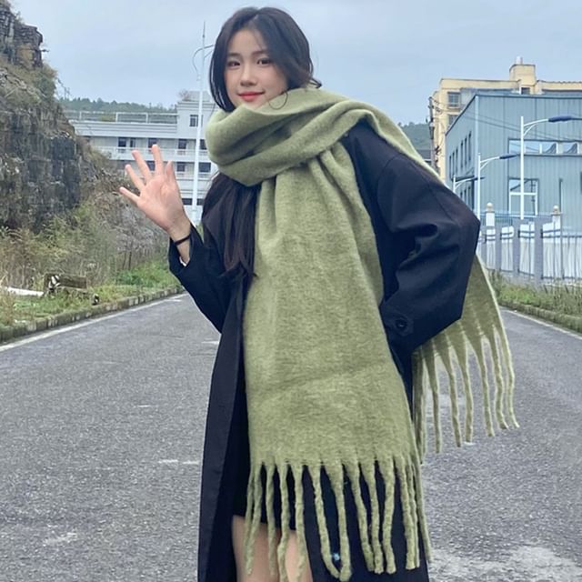 Fringe Scarf Plain