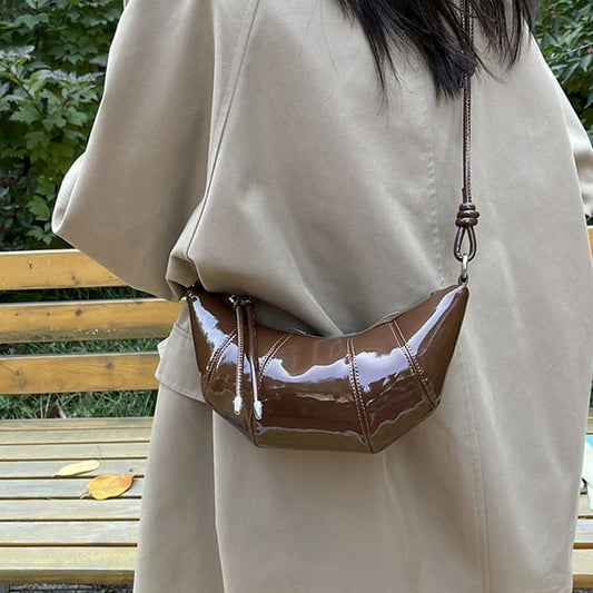 Plain Bag Leather Faux Crossbody