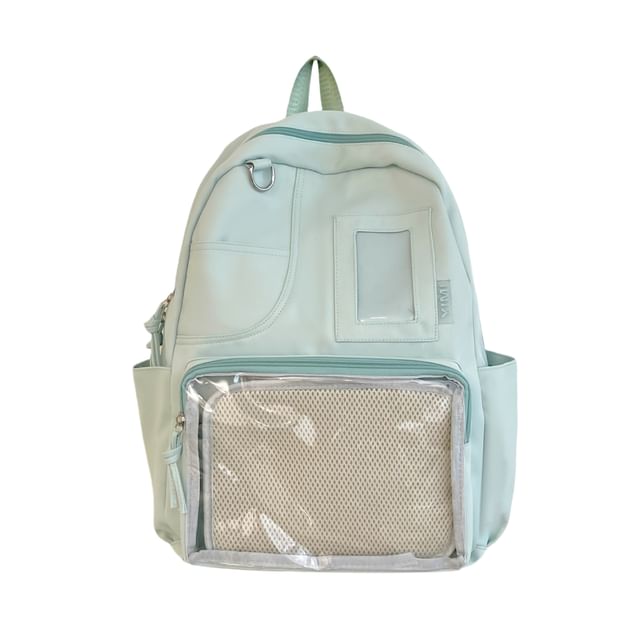 PVC Panel Nylon Laptop Backpack / Bag Charm / Badge / Set