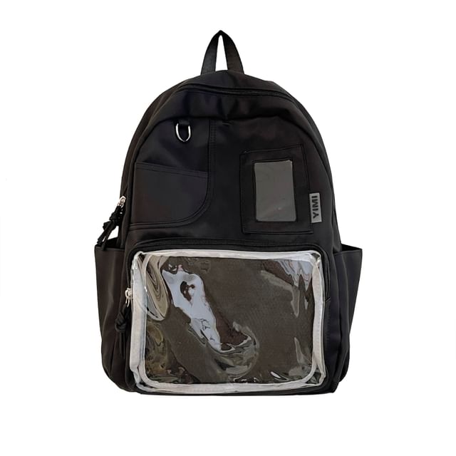 PVC Panel Nylon Laptop Backpack / Bag Charm / Badge / Set