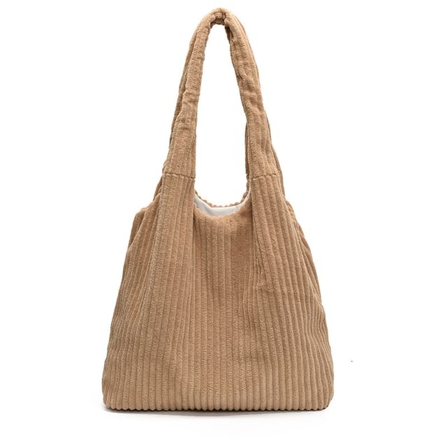 Corduroy Tote Plain Bag