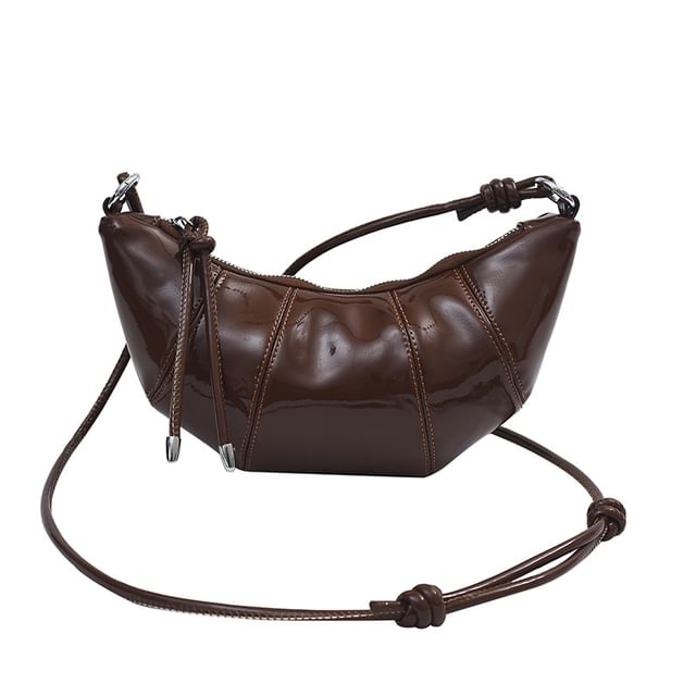 Plain Bag Leather Faux Crossbody