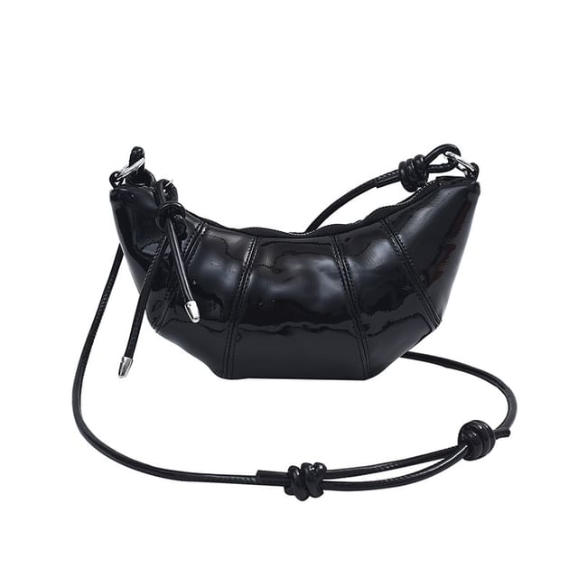 Plain Bag Leather Faux Crossbody