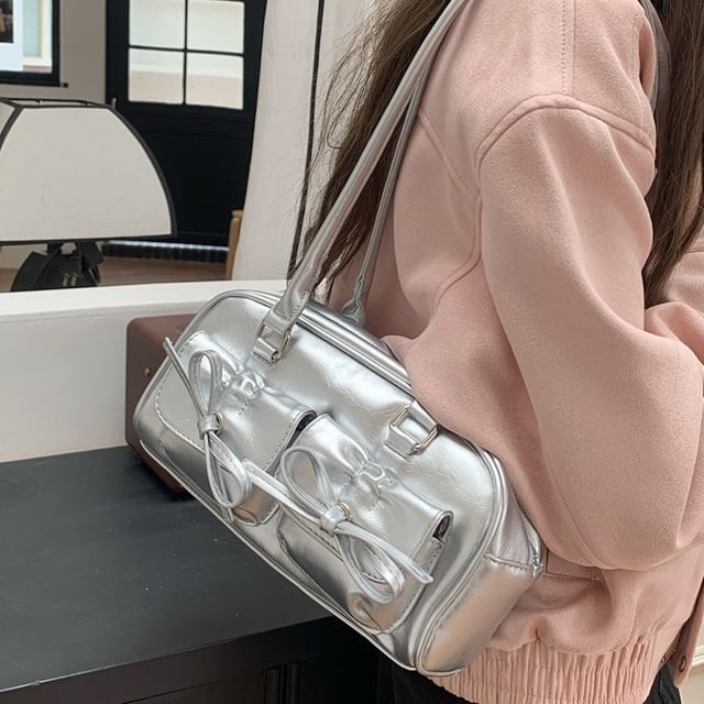 Tote Bag Bow Multi-Pocket