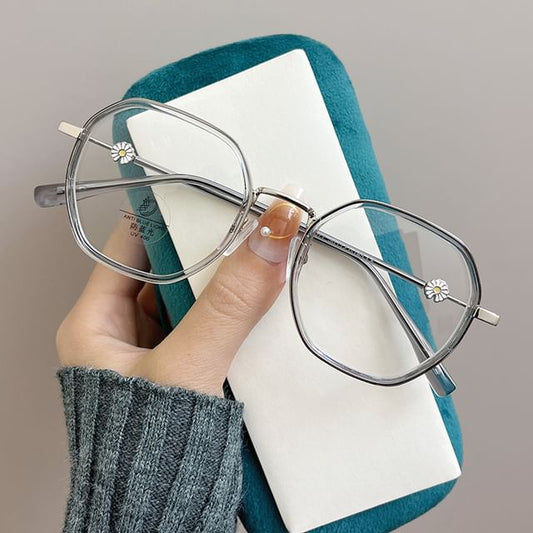 Glasses Blocking Light Geometric Blue