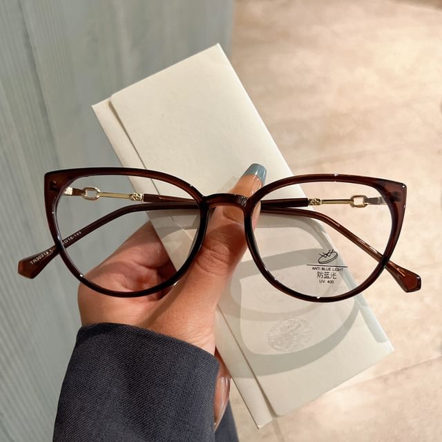 Blocking Cat Eye Light Blue Glasses