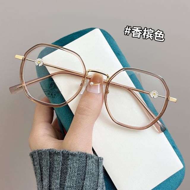 Glasses Blocking Light Geometric Blue