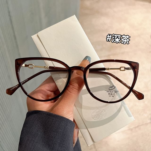Blocking Cat Eye Light Blue Glasses