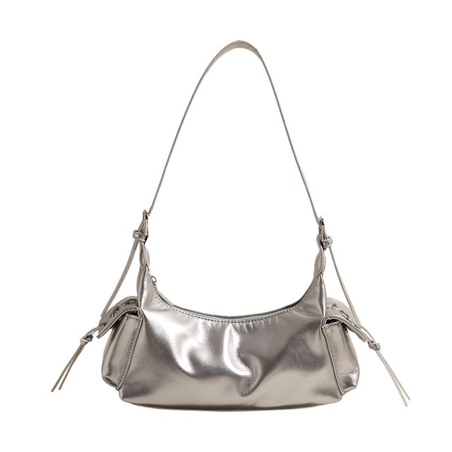 Multi-Pocket Faux Leather Bag Tote