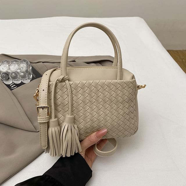 Faux Crossbody Leather Bag Quilted