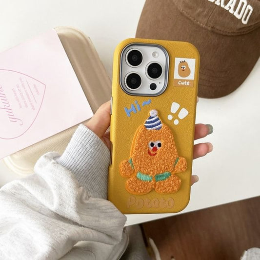 Case Potato Embroidered Phone