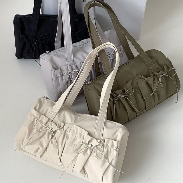 Tote Bag Nylon Bow Plain