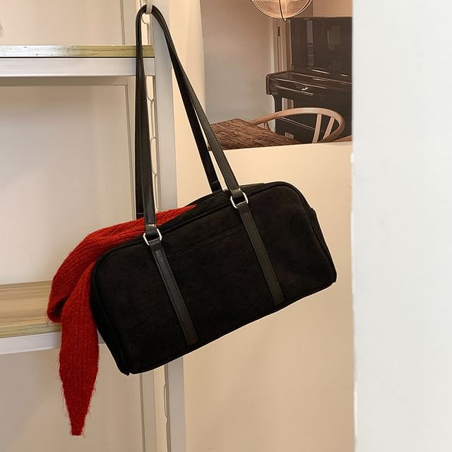 Faux Suede Tote Bag