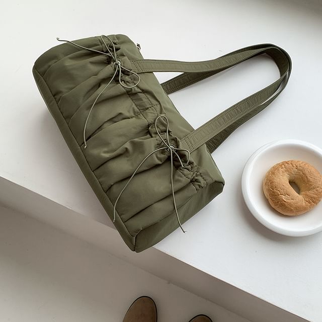 Tote Bag Nylon Bow Plain