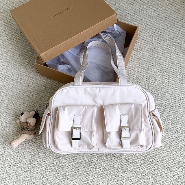 Bag Nylon Carryall Buckled Plain