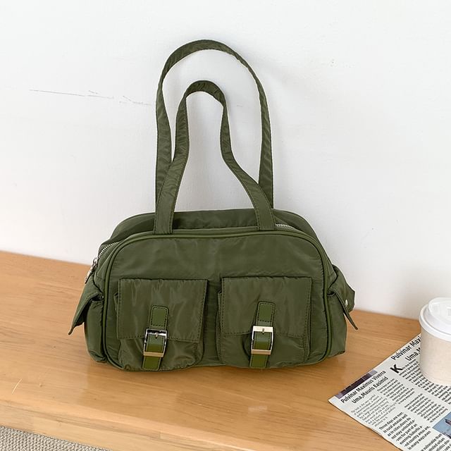Bag Nylon Carryall Buckled Plain