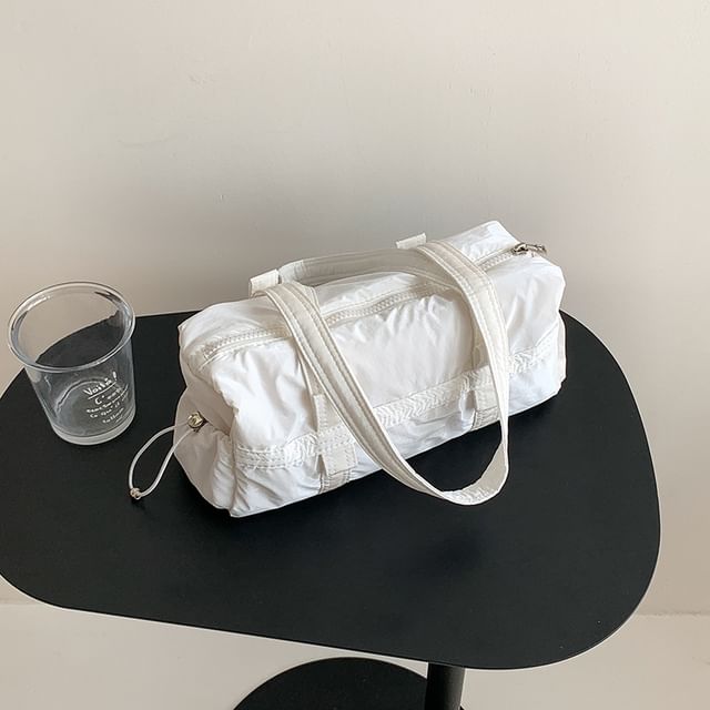 Drawstring Plain Shoulder Bag