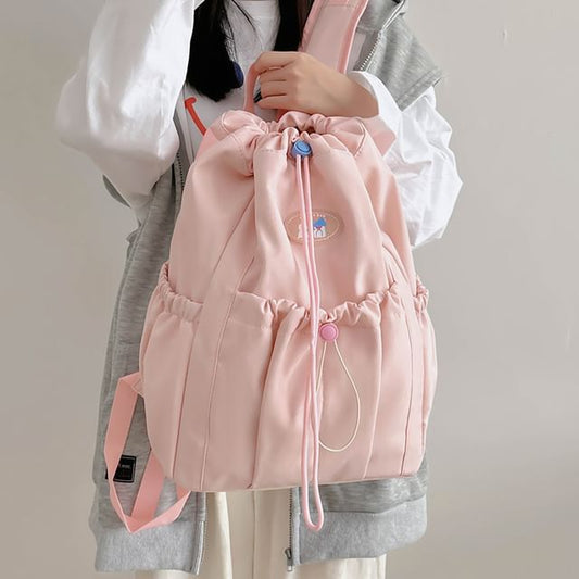 Backpack Drawstring Nylon Applique